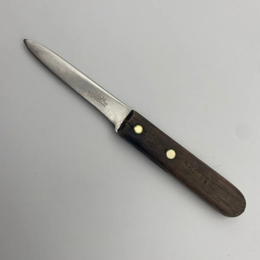 Vintage Dexter Southbridge Mass Super Stainless Paring Knife‎ Wood Handle 6.75